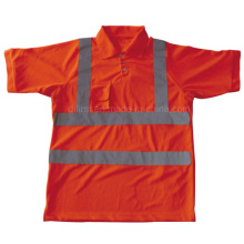 High Visibility Safety Polo Shirt with Short Sleeve (DFJ023)
